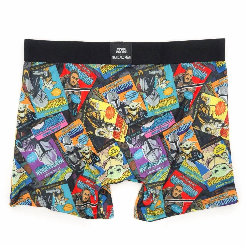 Star Wars The Mandalorian Crazy Boxer Briefs Mens Large Underwear Disney NWT New